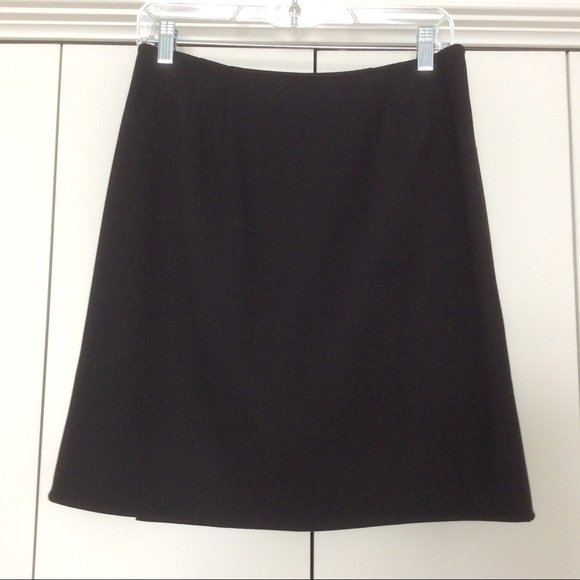 Talbots Black Wrap Skirt - Size 8 - Picture 10 of 12